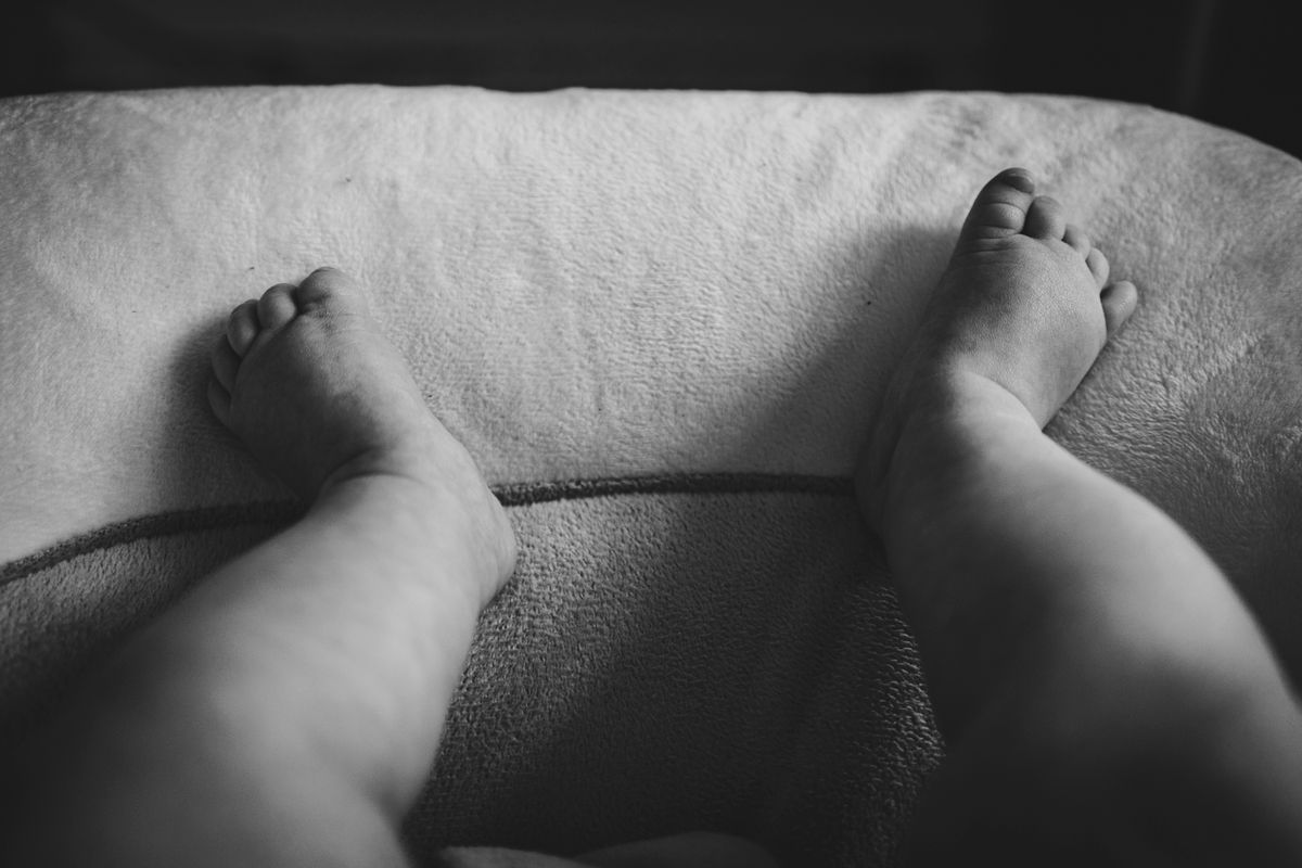 Pieds d'un nourrisson