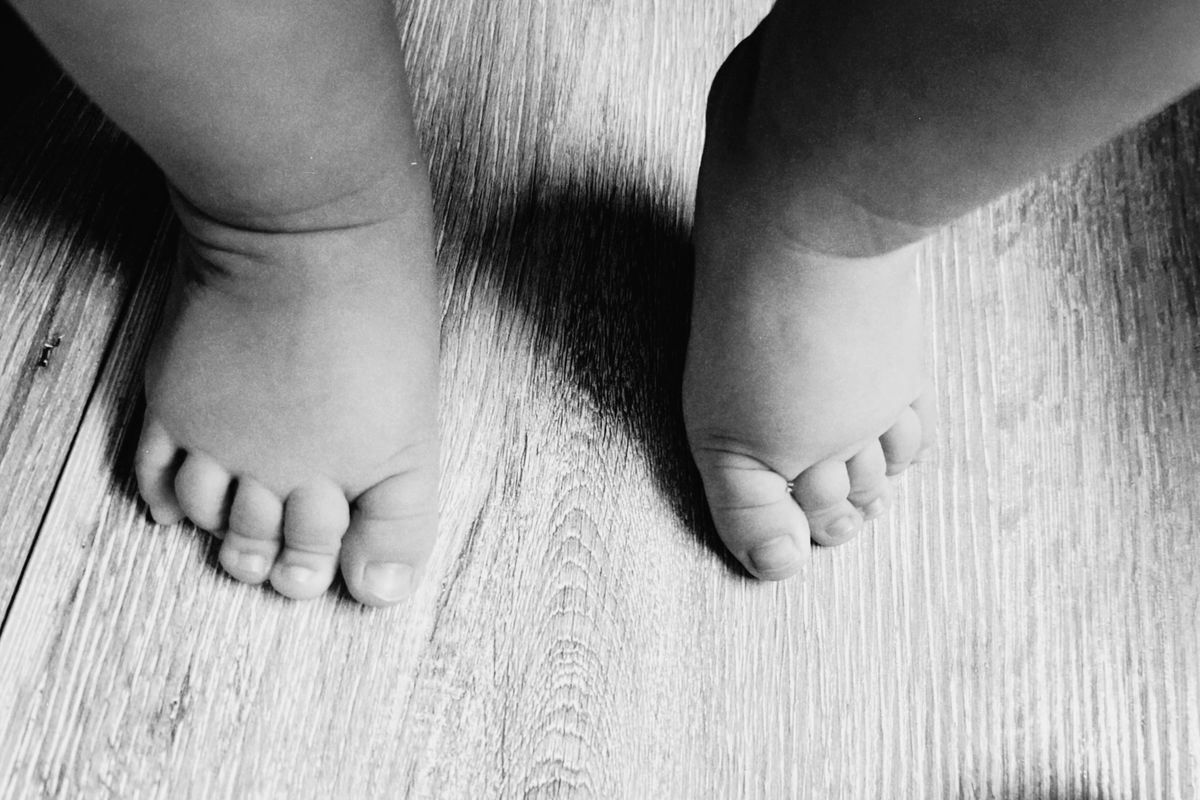 Pieds d'un nourrisson